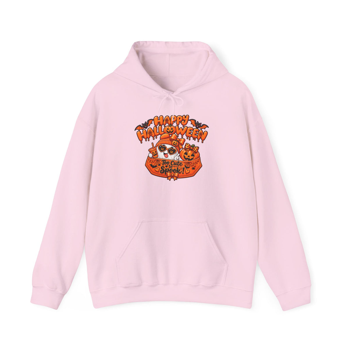 Halloween Cat Hoodie – "Happy Halloween" Pumpkin Cats Graphic