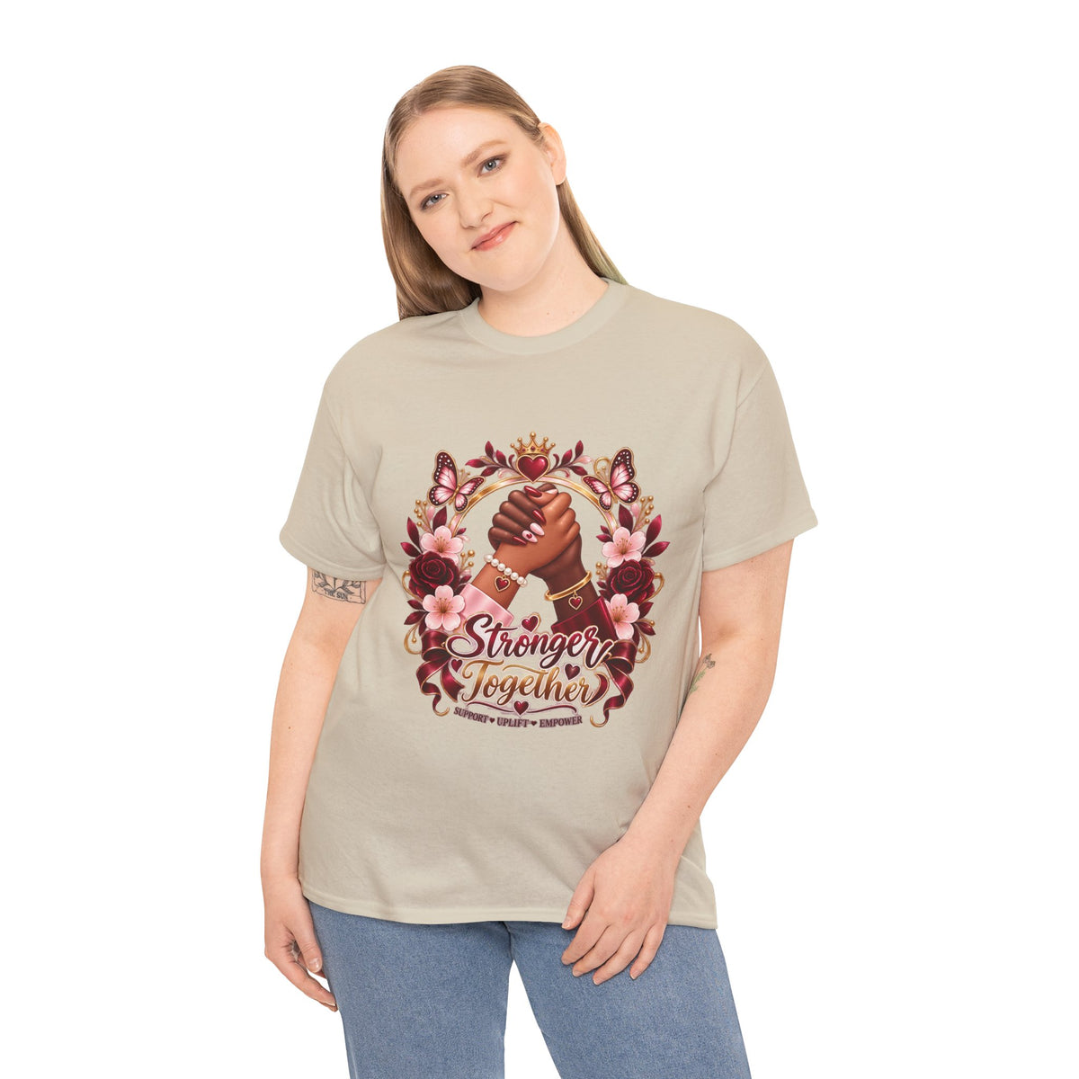 Stronger Together Floral Tee