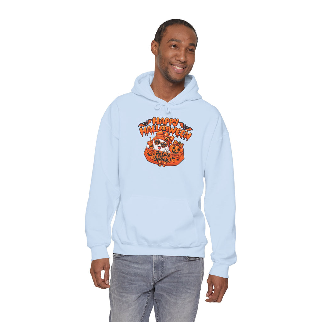 Halloween Cat Hoodie – "Happy Halloween" Pumpkin Cats Graphic