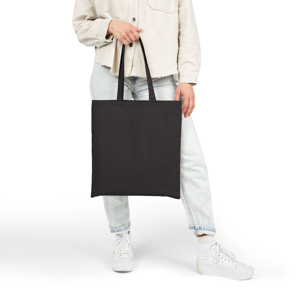 Halloween Ghost & Cats Cotton Tote Bag — "Happy Halloween" Trick-or-Treat Canvas Shopper