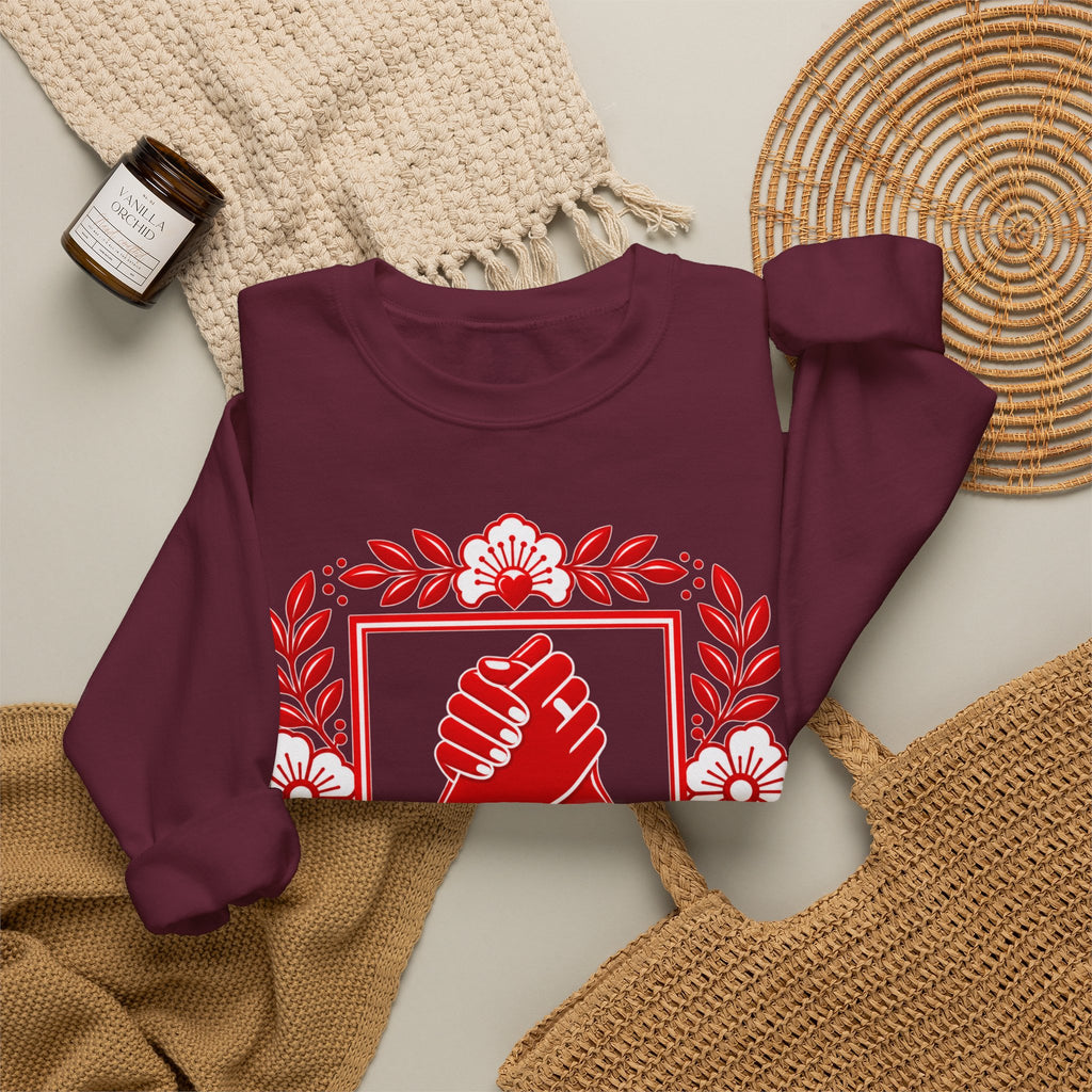 We Rise Together Crewneck Sweatshirt — Solidarity Graphic Sweatshirt