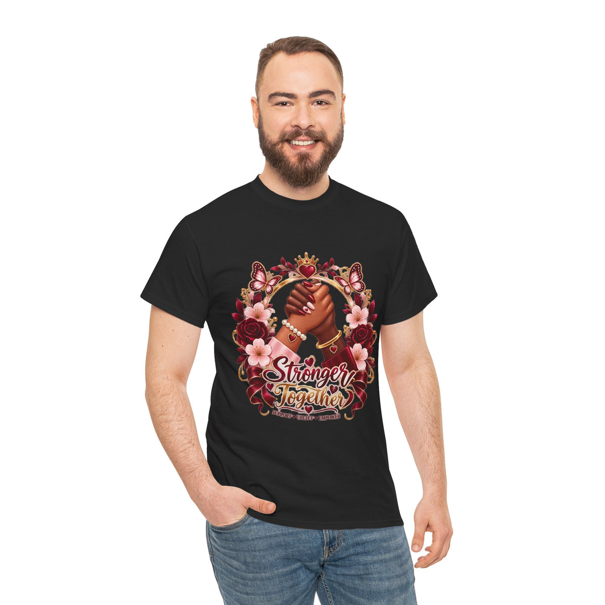 Stronger Together Floral Tee