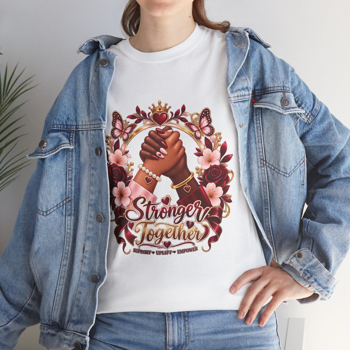 Stronger Together Floral Tee