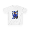 Kids Tee — Blue Streetwear King Graphic (Stay Focused)
