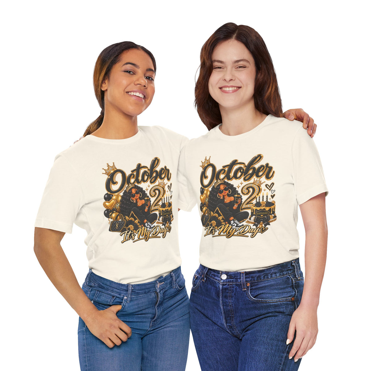 October 2 Birthday Tee — "October 2 It's My Day" Celebration Shirt