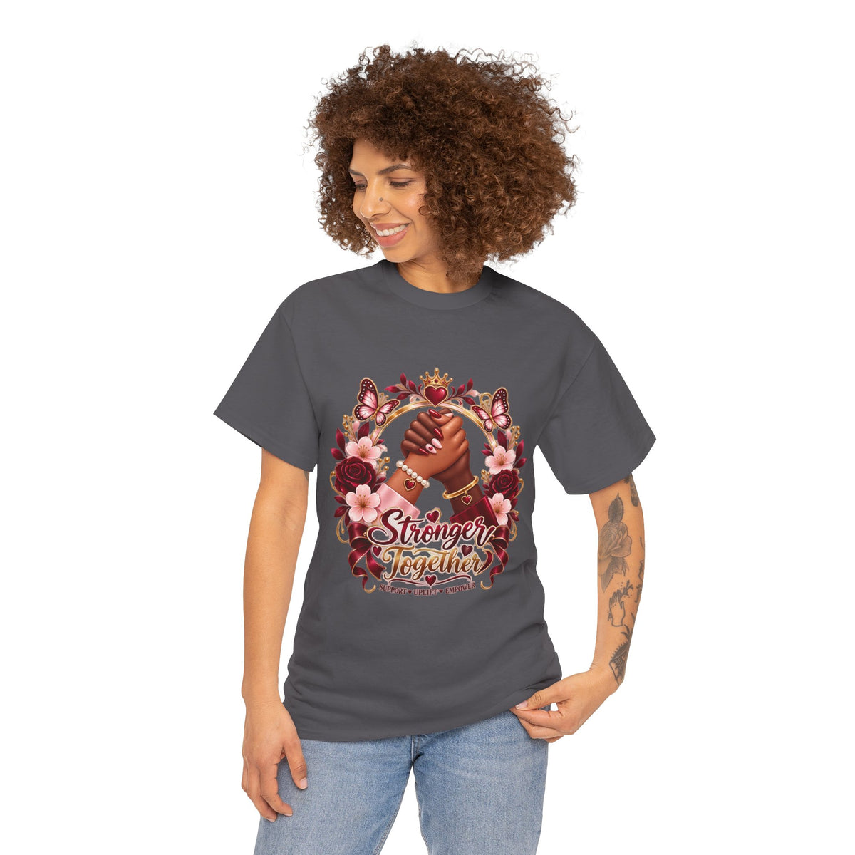 Stronger Together Floral Tee