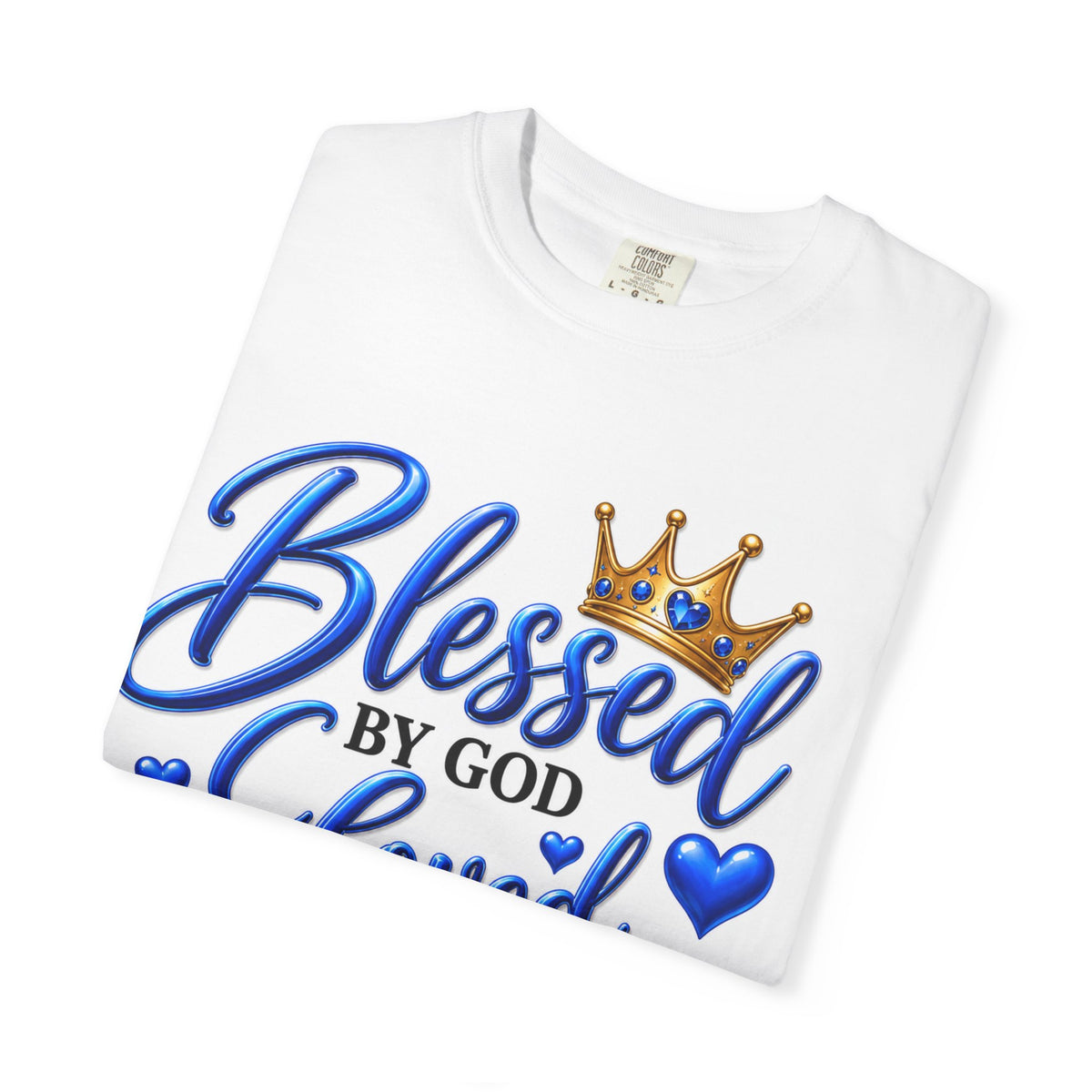 Blessed by God Loved by Family Guided by Faith T-Shirt