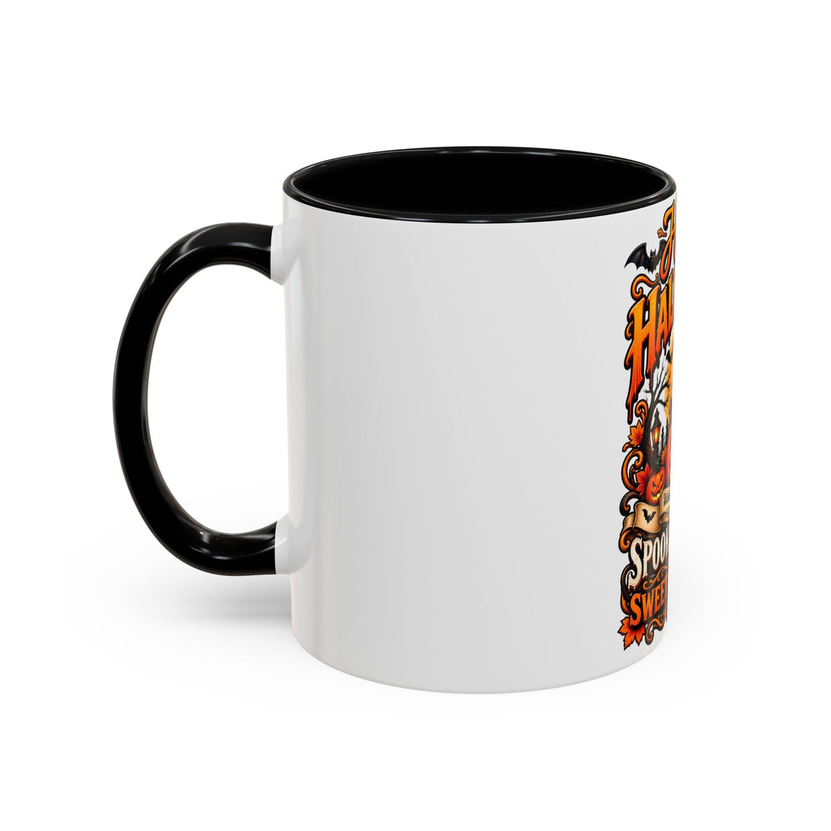 Happy Halloween Coffee Mug — 'Spooks, Treats and Sweet Memories' Accent Mug