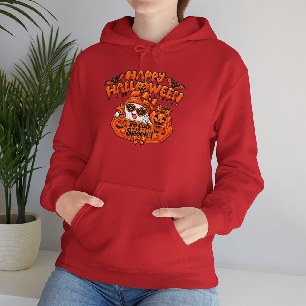 Halloween Cat Hoodie – "Happy Halloween" Pumpkin Cats Graphic