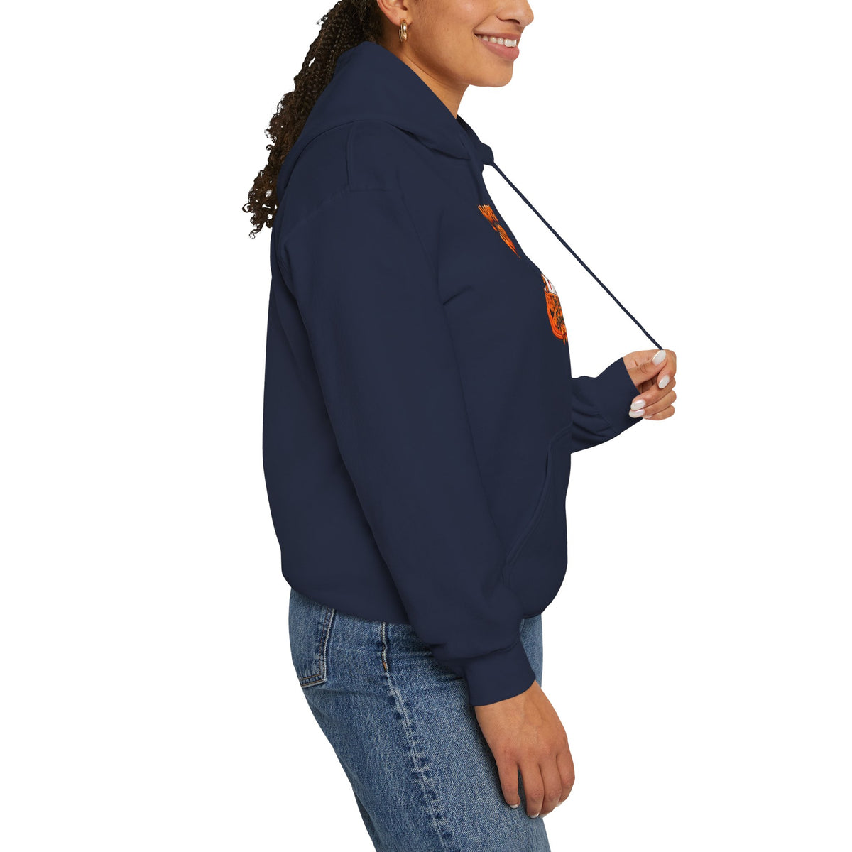 Halloween Cat Hoodie – "Happy Halloween" Pumpkin Cats Graphic