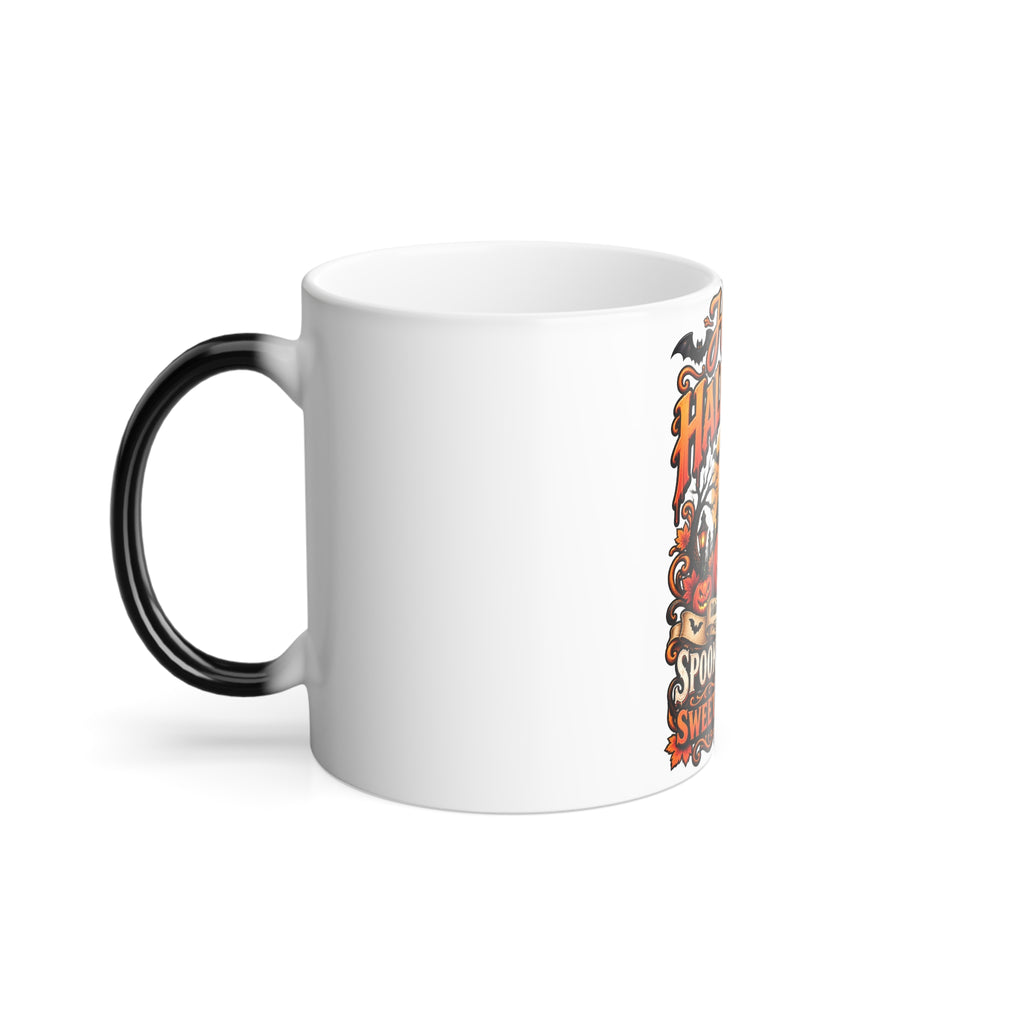 Happy Halloween Color-Changing Mug — 'Spooks & Treats' 11oz Magic Morphing Coffee Cup