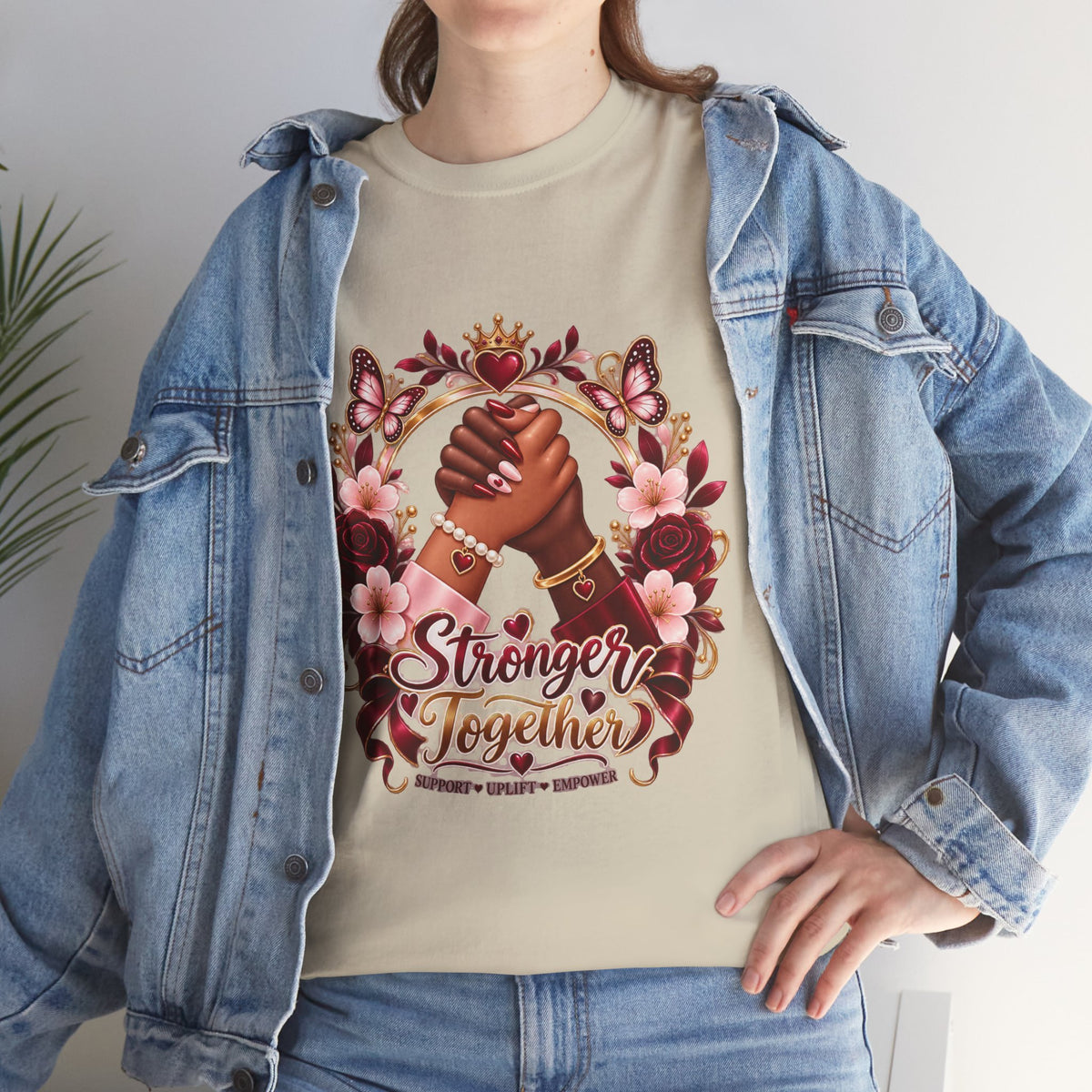 Stronger Together Floral Tee