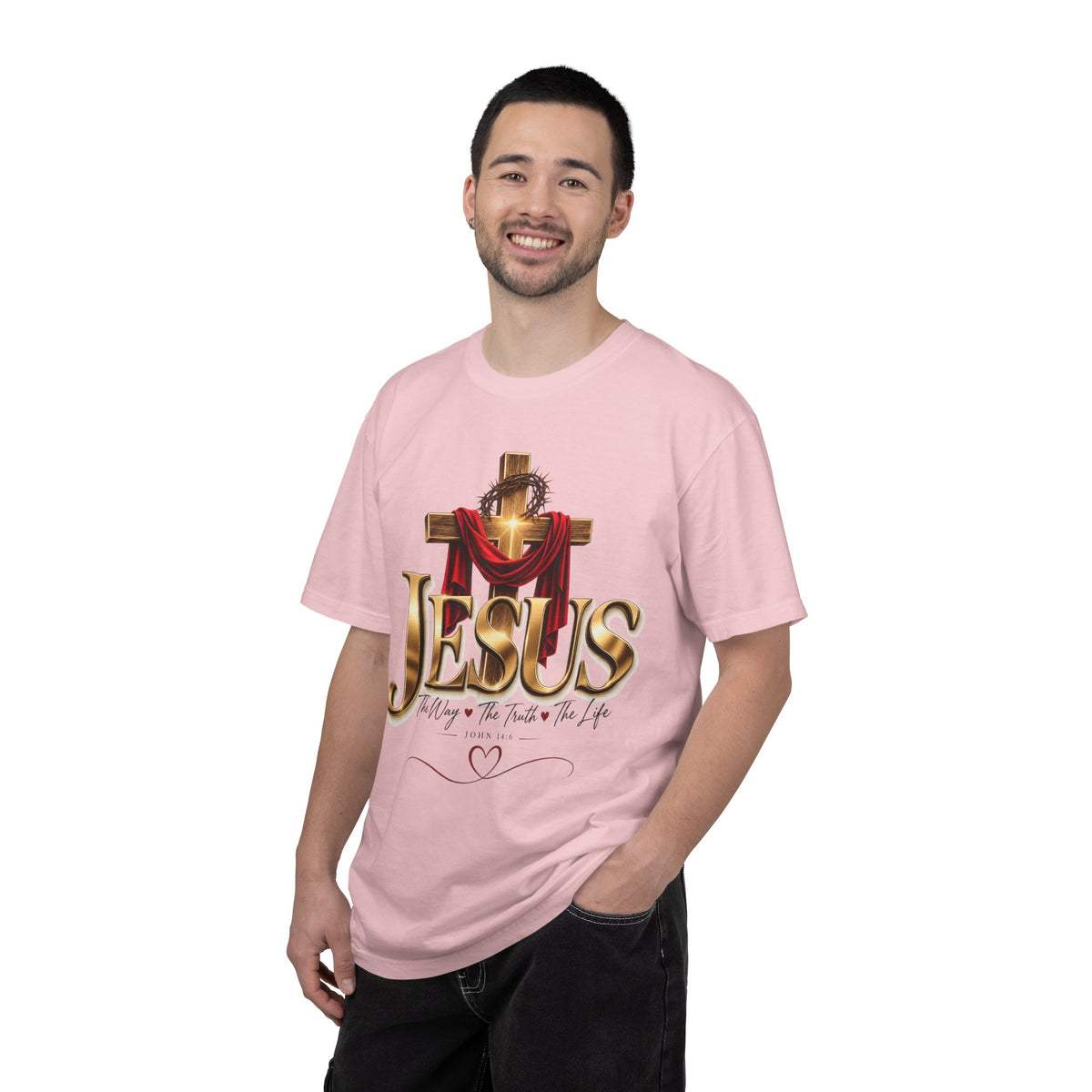 Jesus Cross T-Shirt — "The Way, the Truth, the Life" Christian Faith Tee