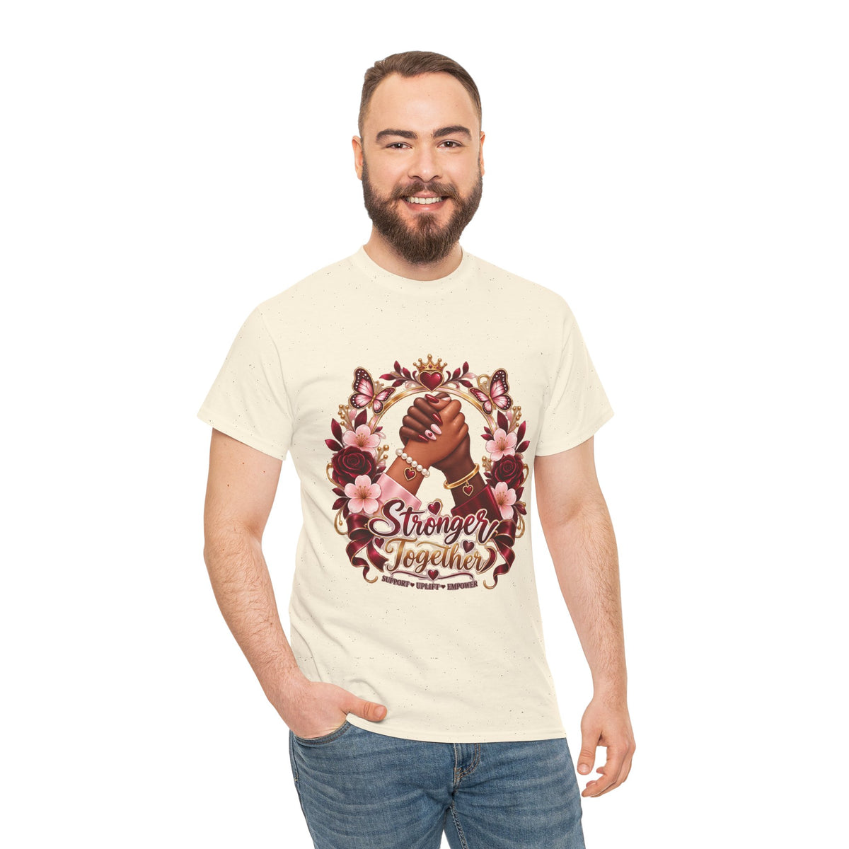 Stronger Together Floral Tee