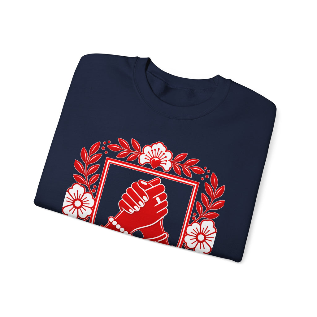 We Rise Together Crewneck Sweatshirt — Solidarity Graphic Sweatshirt