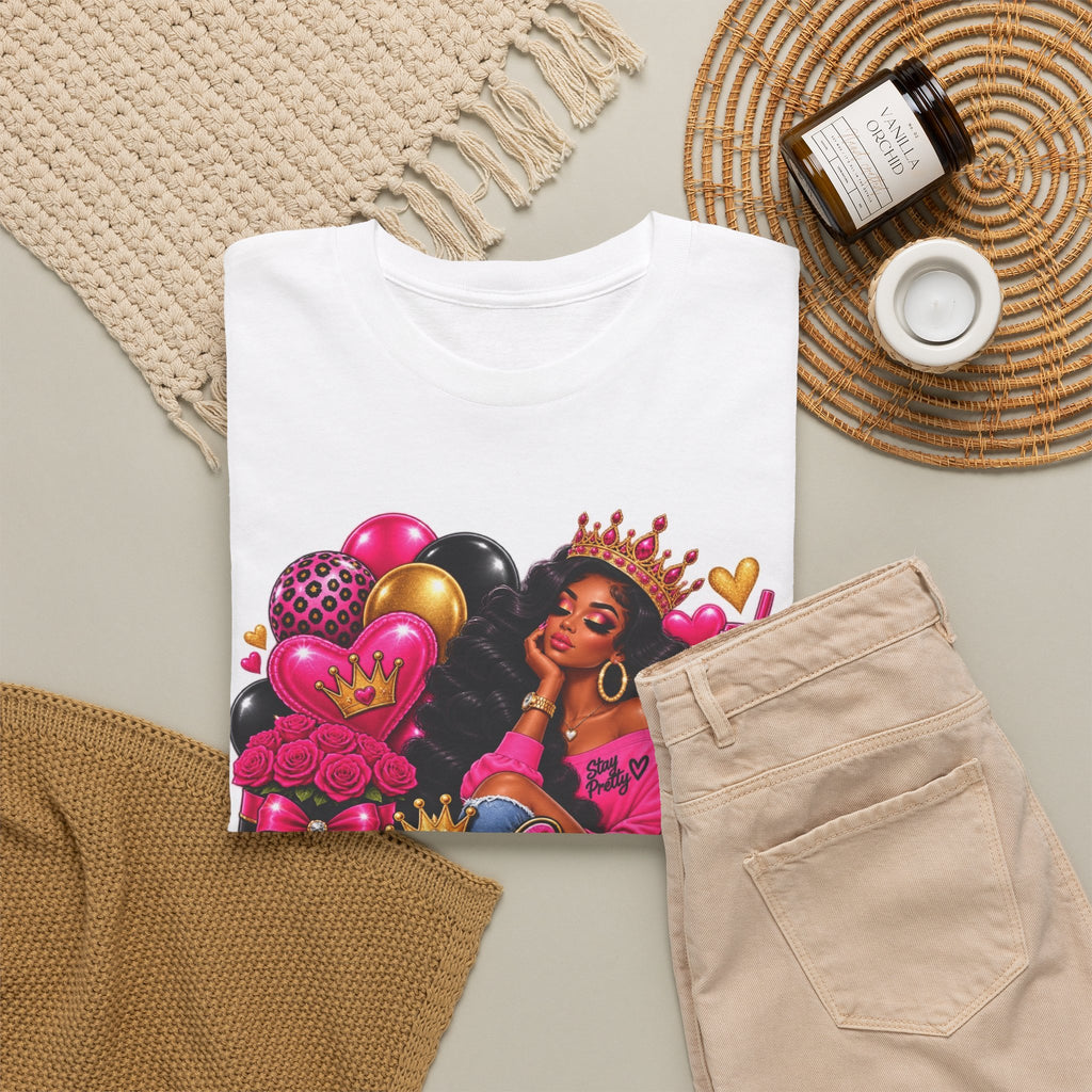 Birthday Girl T‑Shirt — Pink Crowned Diva Birthday Tee