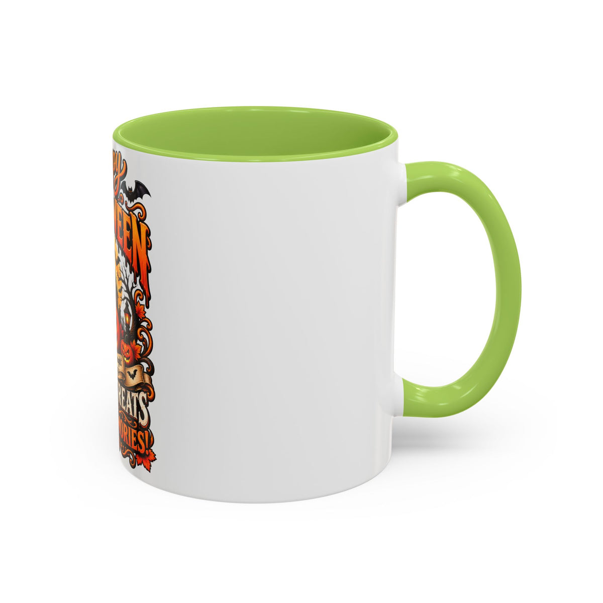 Happy Halloween Coffee Mug — 'Spooks, Treats and Sweet Memories' Accent Mug