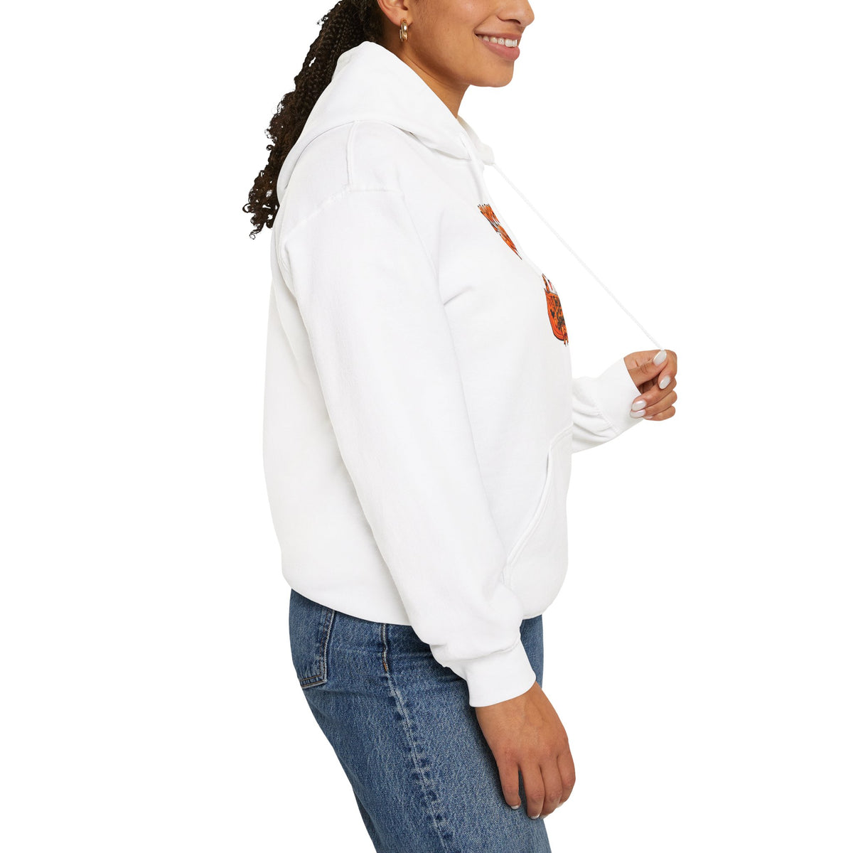 Halloween Cat Hoodie – "Happy Halloween" Pumpkin Cats Graphic