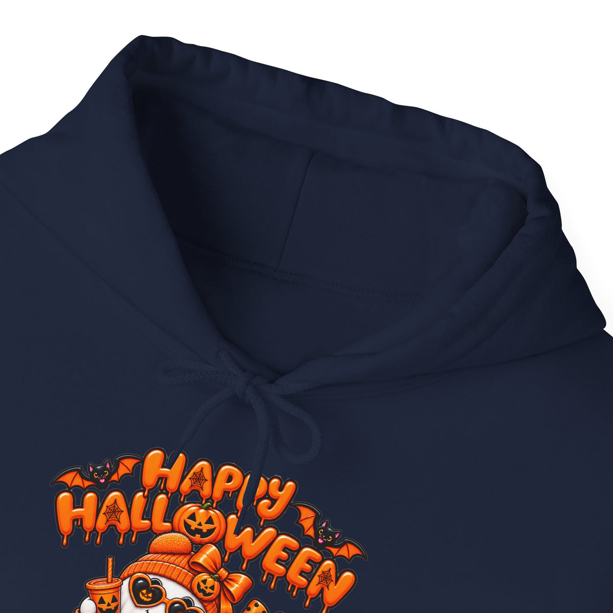 Halloween Cat Hoodie – "Happy Halloween" Pumpkin Cats Graphic