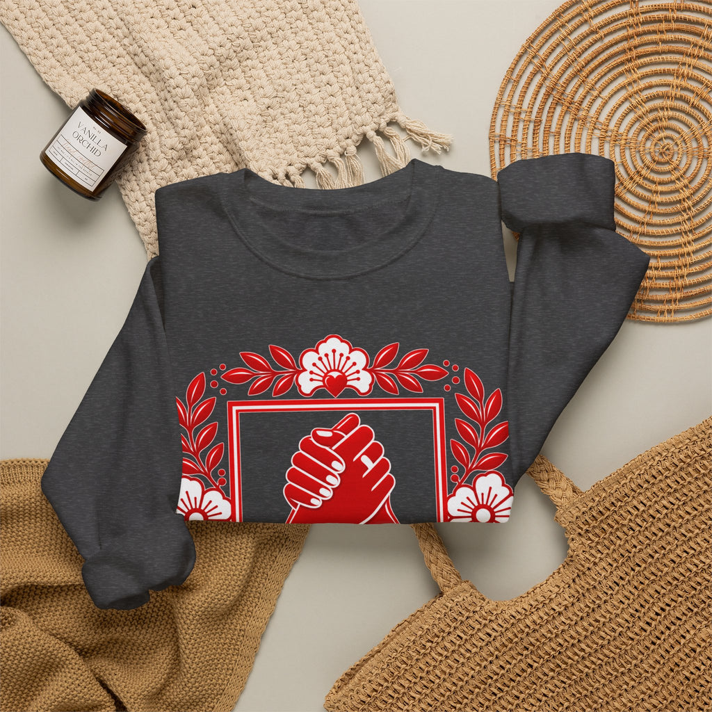 We Rise Together Crewneck Sweatshirt — Solidarity Graphic Sweatshirt