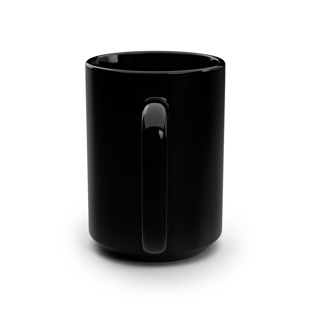 Love Leopard Gold Heart Black Mug – 15oz Glam Coffee Cup