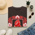 We Rise Together T-Shirt — Red Floral Unity Design