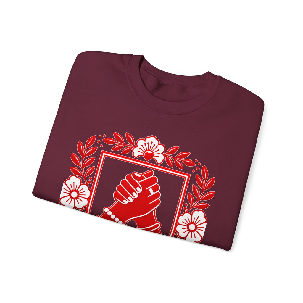 We Rise Together Crewneck Sweatshirt — Solidarity Graphic Sweatshirt