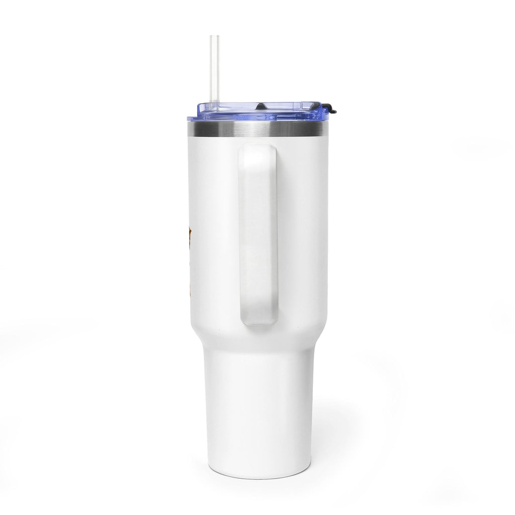 40oz Tumbler - "Forever & Always" Blue Rose Vacuum Thermal Travel Mug