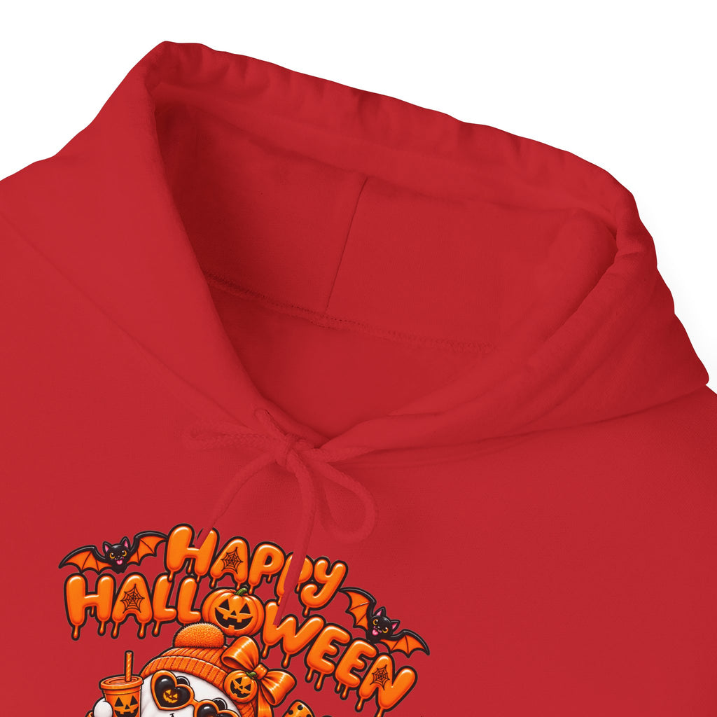 Halloween Cat Hoodie – "Happy Halloween" Pumpkin Cats Graphic