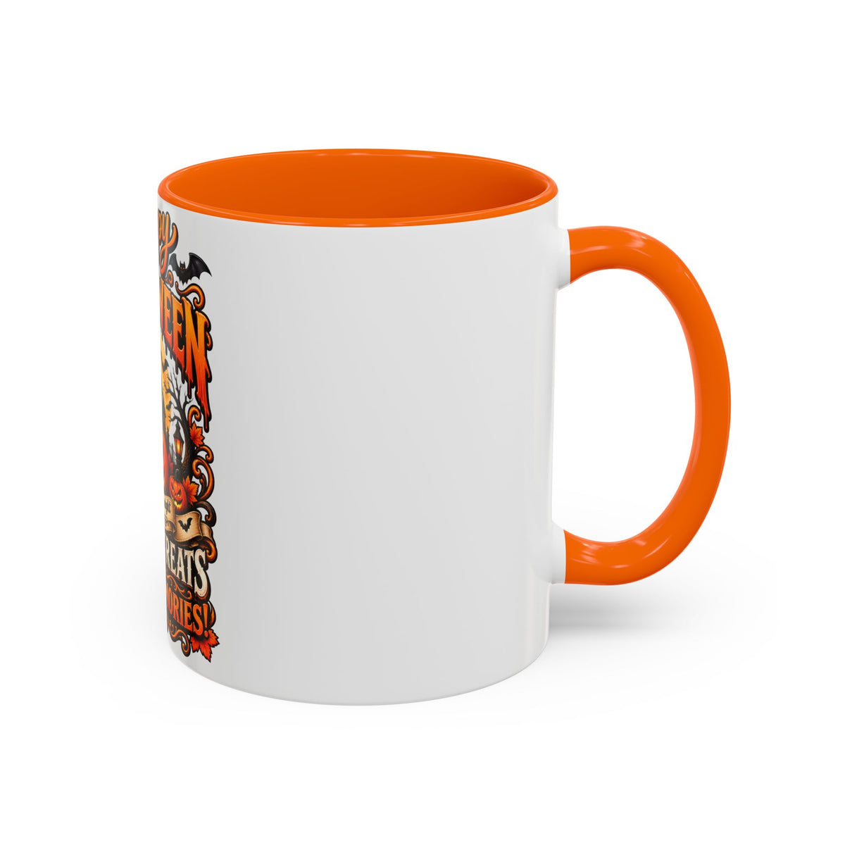 Happy Halloween Coffee Mug — 'Spooks, Treats and Sweet Memories' Accent Mug