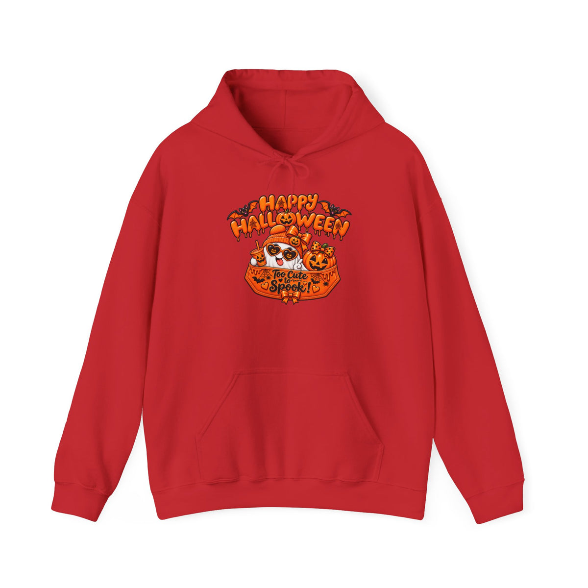 Halloween Cat Hoodie – "Happy Halloween" Pumpkin Cats Graphic