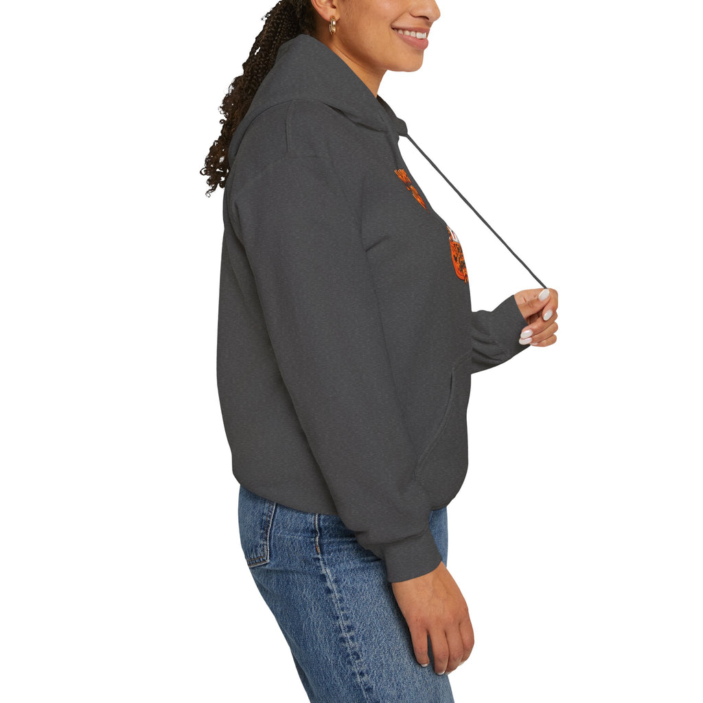 Halloween Cat Hoodie – "Happy Halloween" Pumpkin Cats Graphic