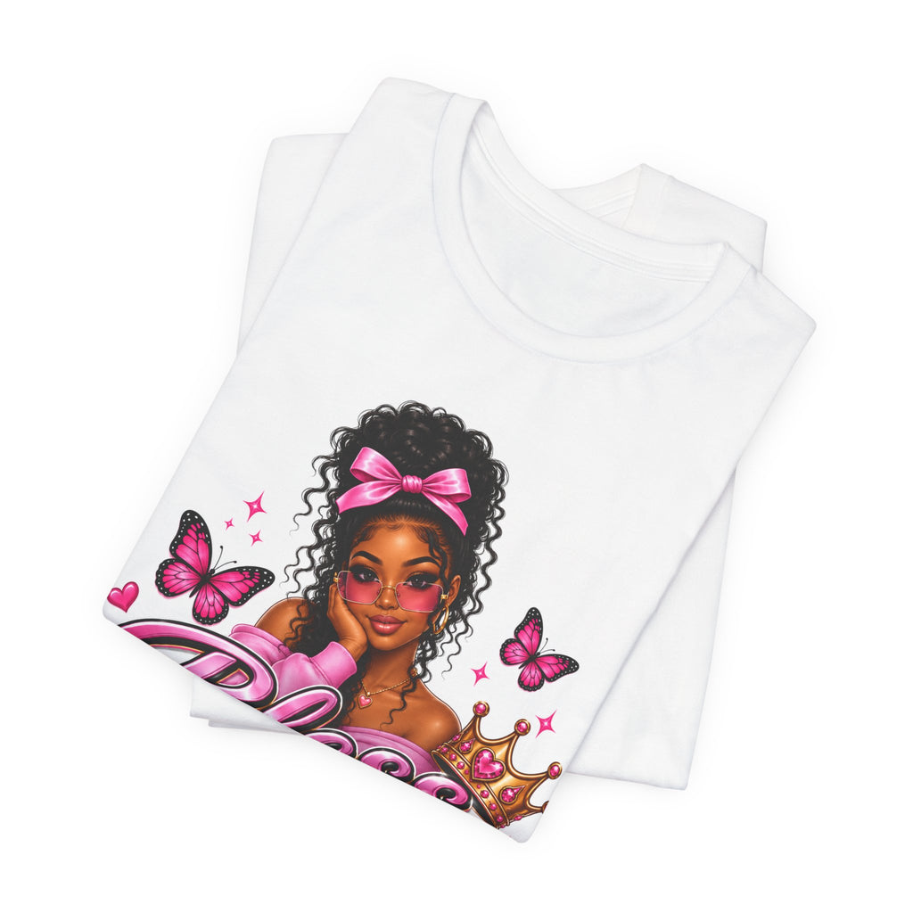 Bless Me Lord Tee — Inspirational Pink Butterfly Graphic T-Shirt