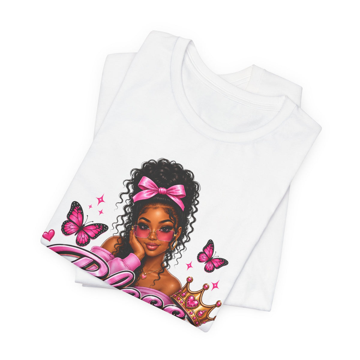 Bless Me Lord Tee — Inspirational Pink Butterfly Graphic T-Shirt