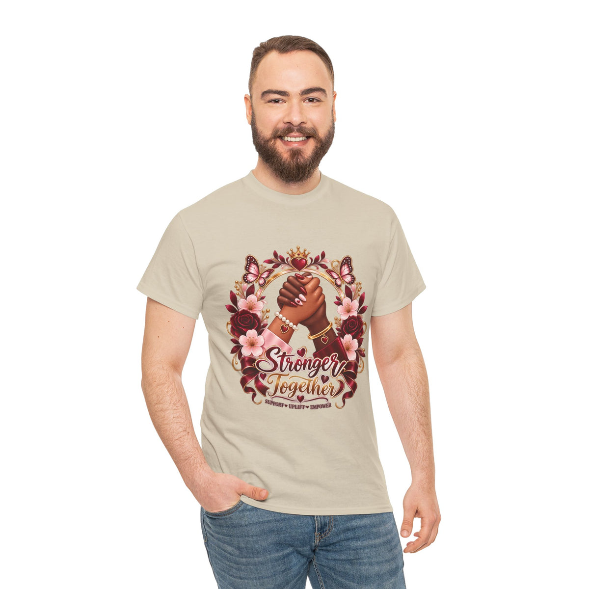 Stronger Together Floral Tee
