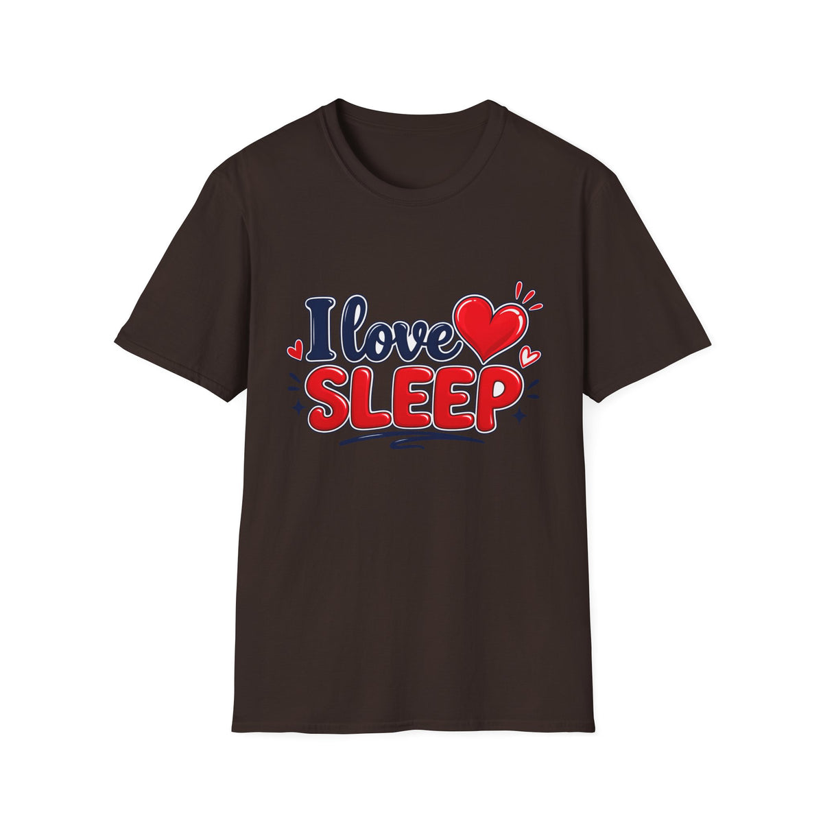 I Love Sleep T-Shirt — Cute Heart Graphic Sleep Lover Tee