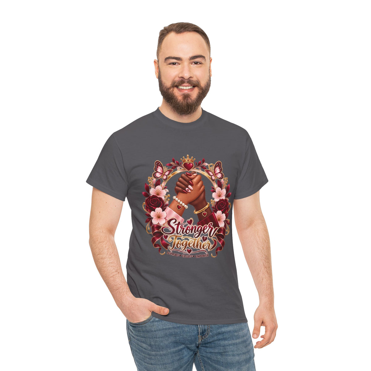 Stronger Together Floral Tee