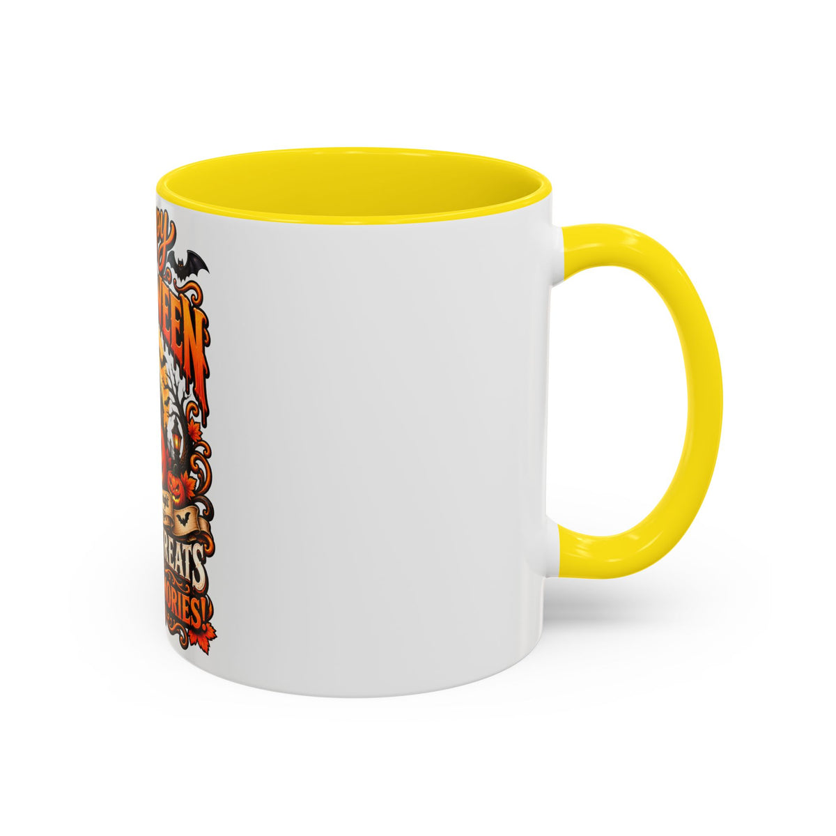 Happy Halloween Coffee Mug — 'Spooks, Treats and Sweet Memories' Accent Mug