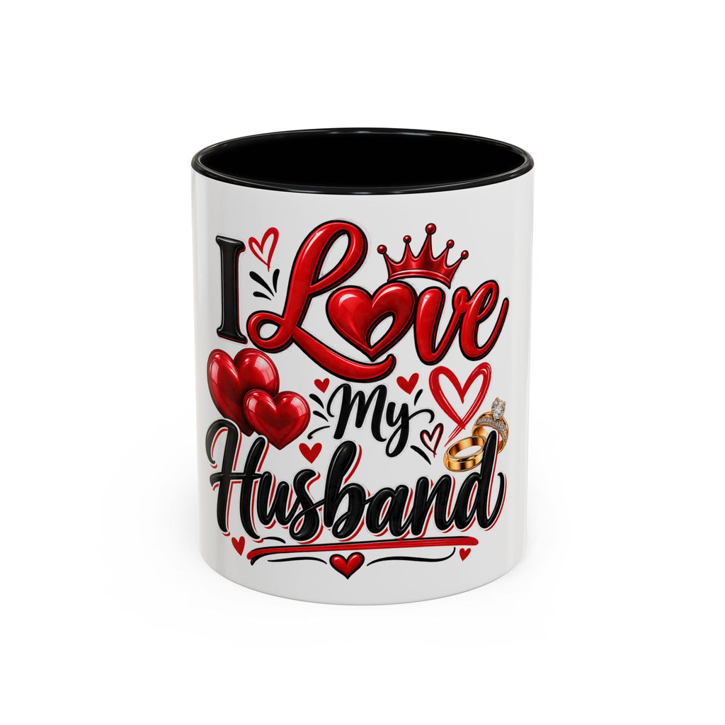 I Love My Husband Accent Coffee Mug – Romantic Valentine’s Day Gift