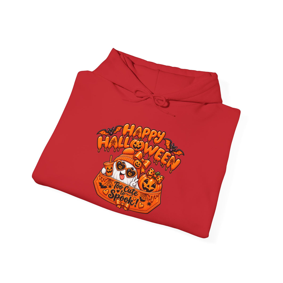 Halloween Cat Hoodie – "Happy Halloween" Pumpkin Cats Graphic