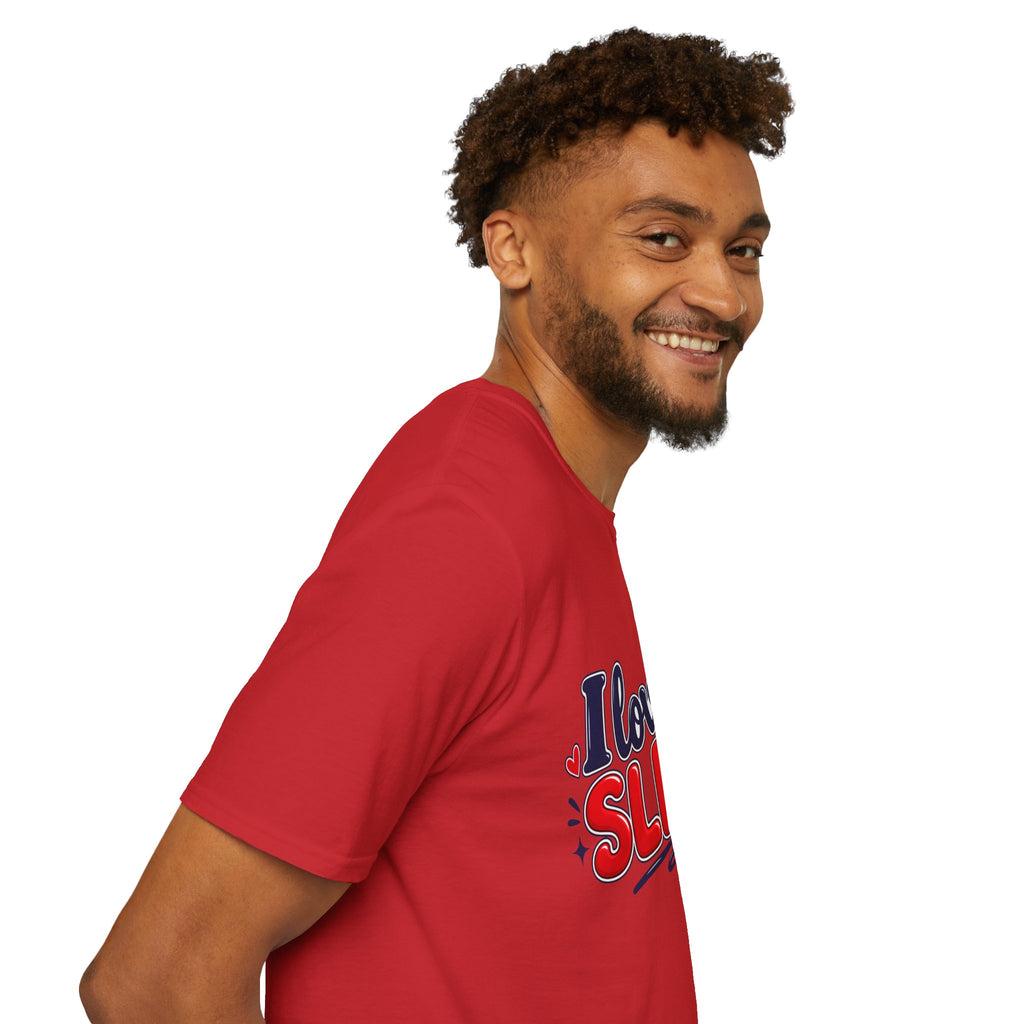 I Love Sleep T-Shirt — Cute Heart Graphic Sleep Lover Tee