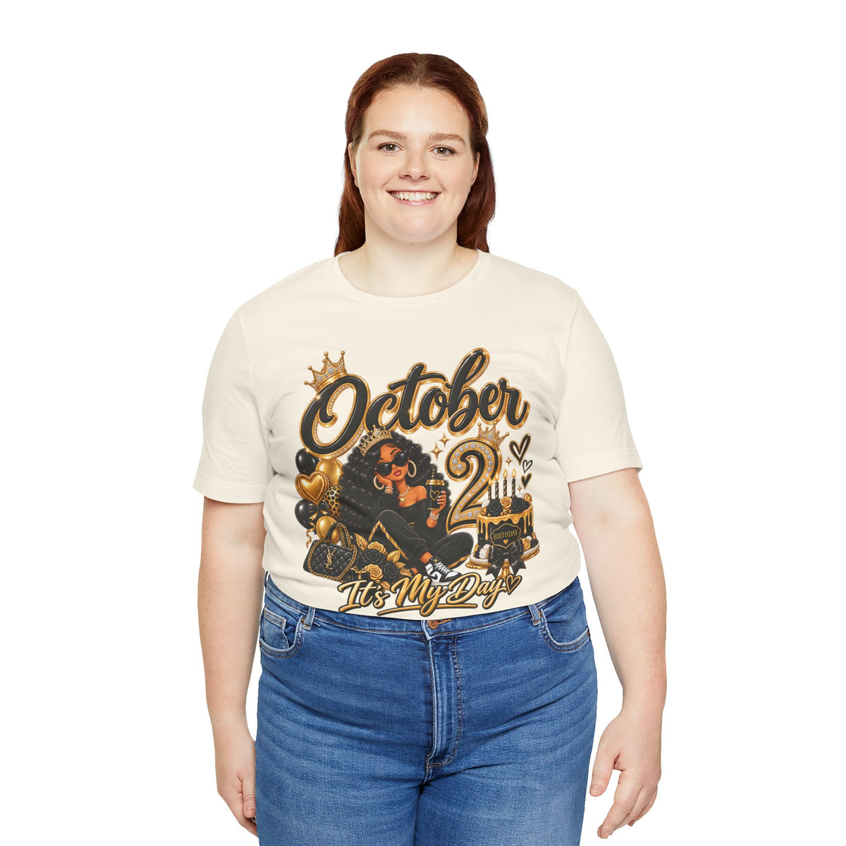 October 2 Birthday Tee — "October 2 It's My Day" Celebration Shirt