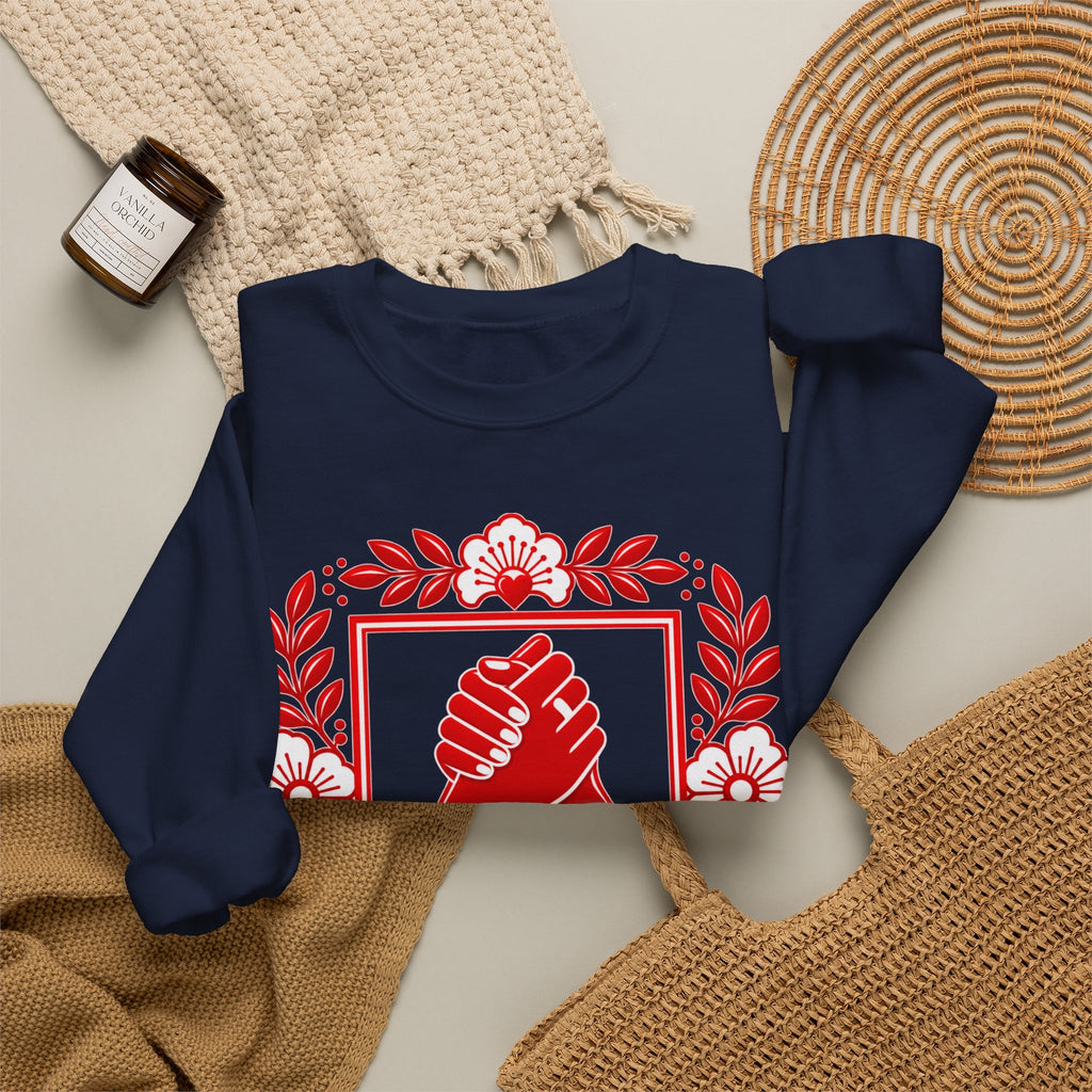 We Rise Together Crewneck Sweatshirt — Solidarity Graphic Sweatshirt