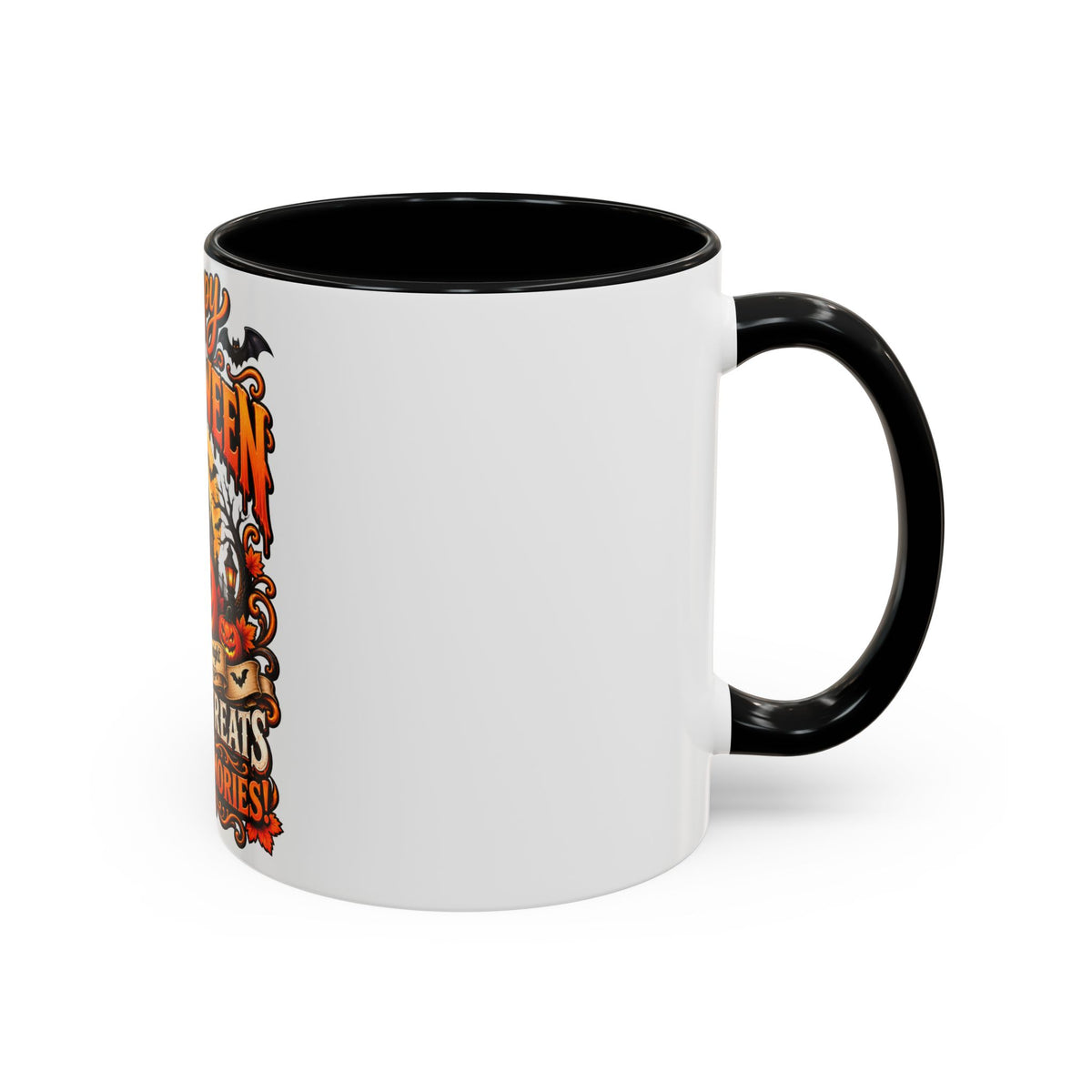 Happy Halloween Coffee Mug — 'Spooks, Treats and Sweet Memories' Accent Mug